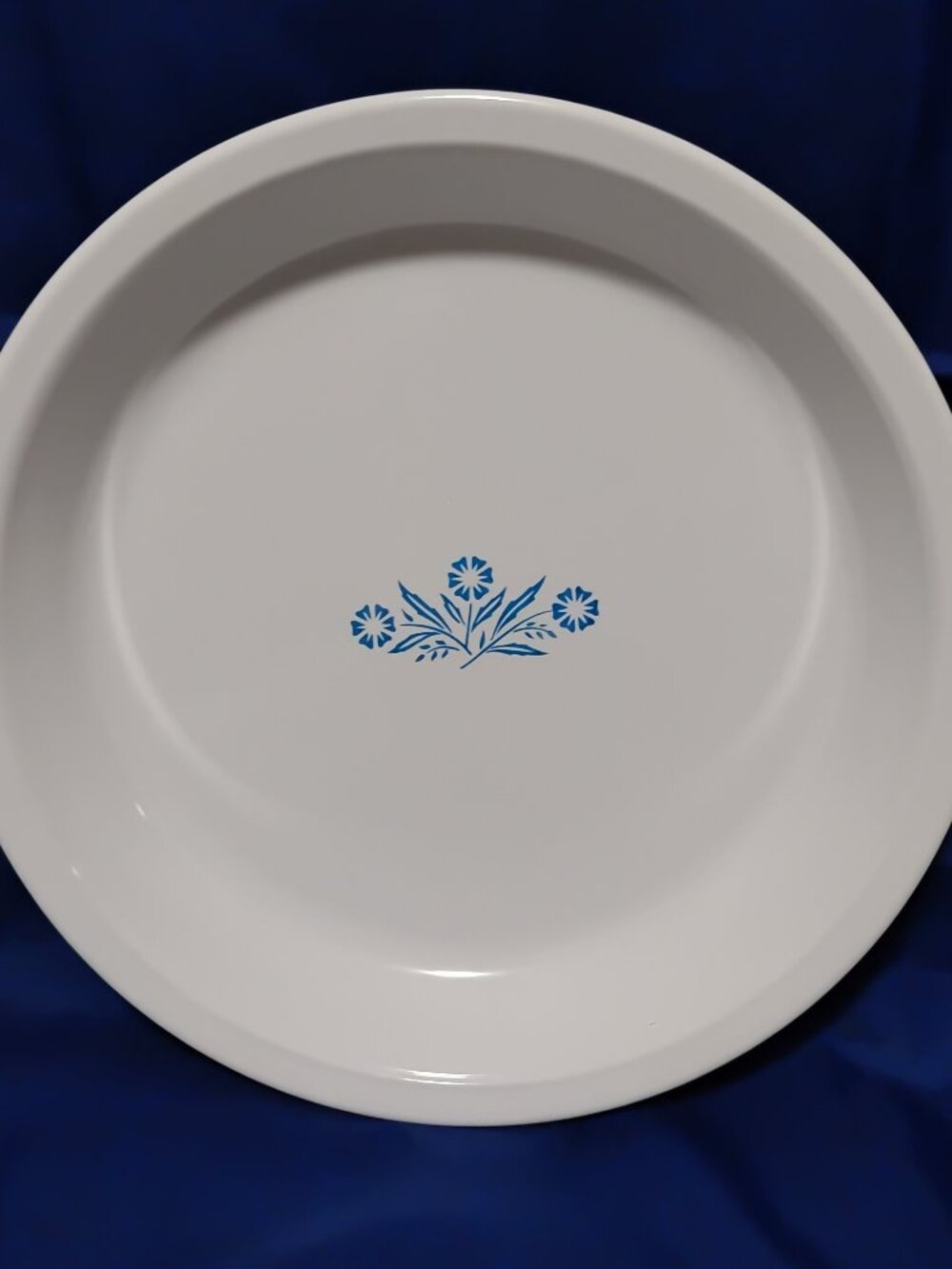 Vintage Corning Ware BLUE CORNFLOWER Baking Pie Plate Dish 9 Inch P-309